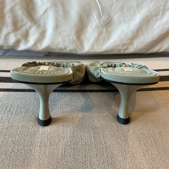 Zara Khaki Square Toe Mules - Picture 5 of 7